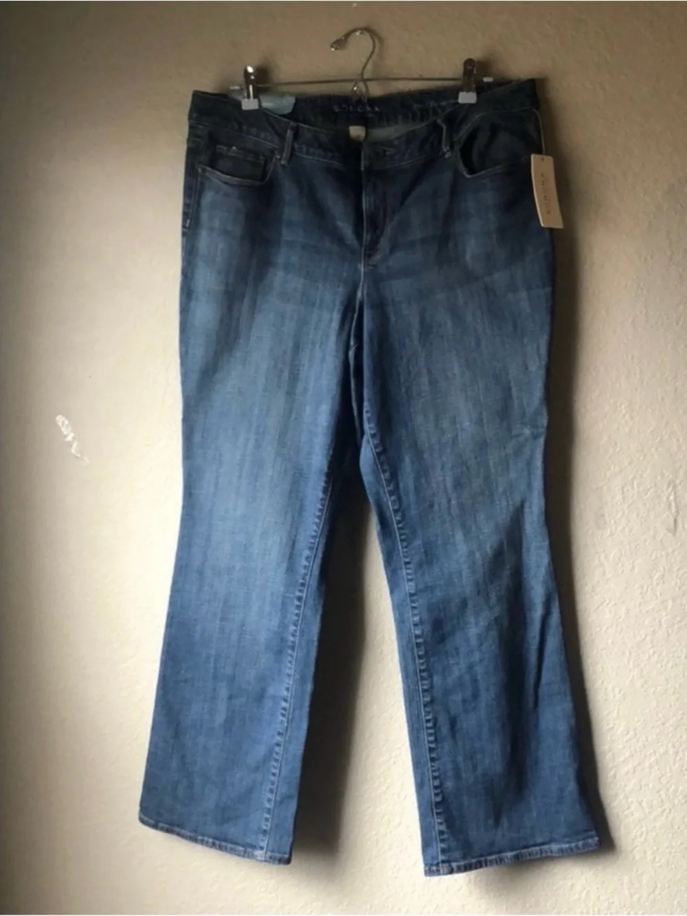 New Sonoma Jeans Women’s Casual Mid Rise Demi Bootcut Denim Blue Jeans Size 16